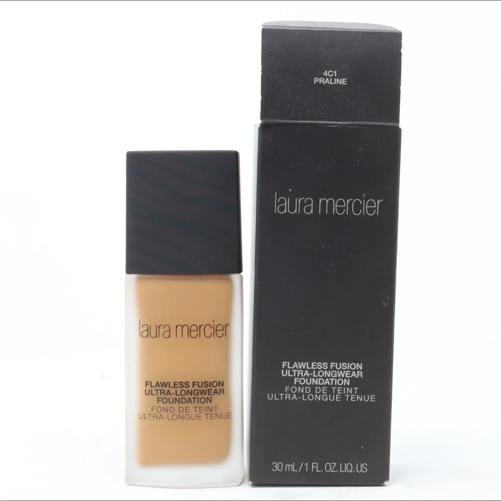 LAURA MERCIER flawless fusion ultra-longwear foundation in 4C1 Praline NEW